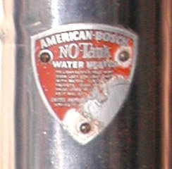 Detail of American Bosch No Tank heater