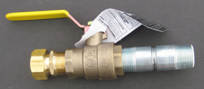 lead-free full-port brass ball valve drain assembly